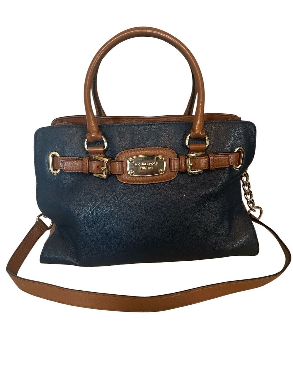 MK55. Michael Kors Hamilton Soft Leather Satchel/Tote